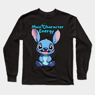 Stitch Main Character Energy Long Sleeve T-Shirt